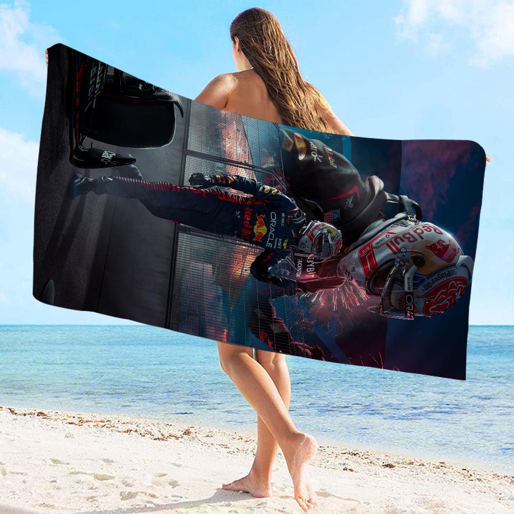 Racing Car F1 Pattern Towel Microfiber Beach Towel Absorbent Quick Dry Soft Yoga Swimming Resort Mountain Climbing Towel