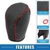 A ABSOPRO Shift Knob Gear Shift Knob Cover Shifter Lever Cover Leather Cover Easy