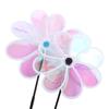 1Pcs Grounding Mounted Eight-leaf Windmill Kindergarten Children's Toys Wind Spinner  For Outdoor
