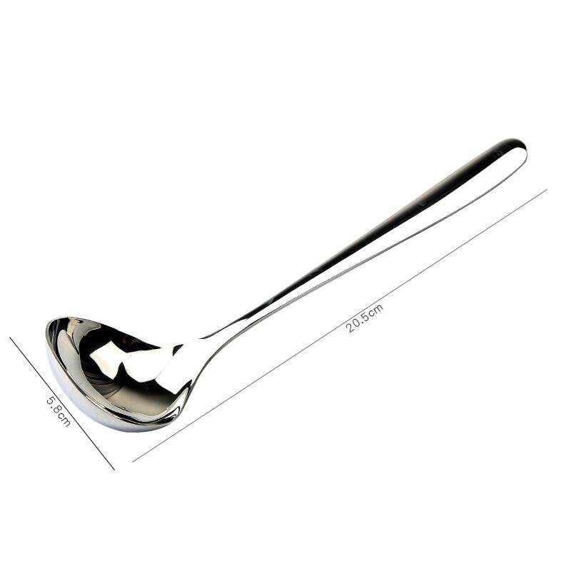 304 Stainless Steel Spoon Japanese Style Trendy Soup Spoon Long Handle Household Large Soup Spoon Short Handle Ramen Spoon