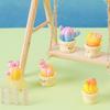 Creative Cute Simulation Cactus Plant Decoration Succulent Potted Ornament Crafts Desktop Trinkets Home Landscape Accessories