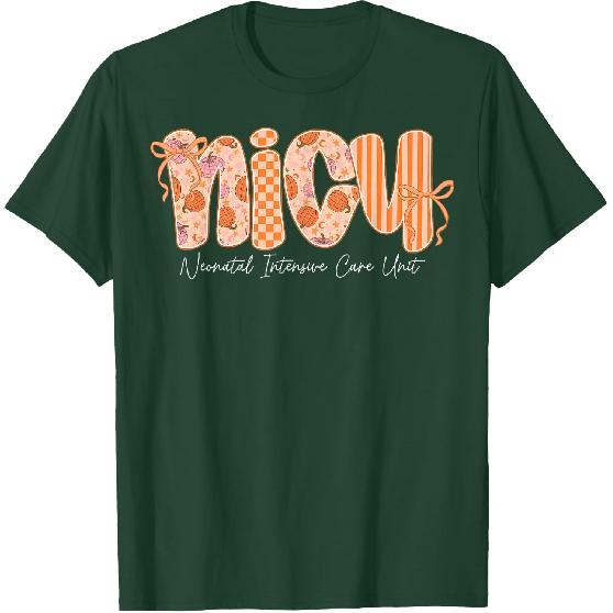 Nicu Nurse Cutest Pumpkin Fall Thanksgiving Nursing T-Shirt