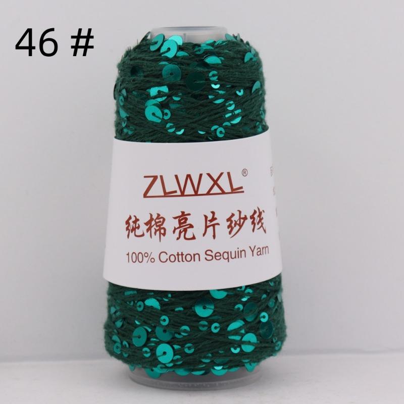 1000g /3200M 100% Cotton Yarn 6mm+3mm Special Sequin Yarn DIY Knitted Garment Accessories Rag Doll Knitting Yarn