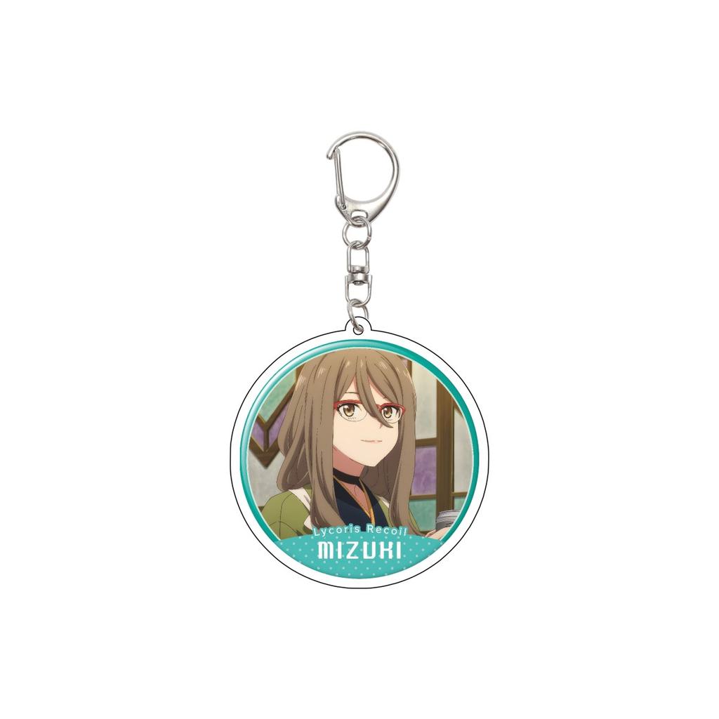55MM Anime Lycoris Recoil Keychain Nishikigi Chisato/Inoue Takina/Nakahara Mizuki/MIKA Acrylic Model Plate Christmas Gifts