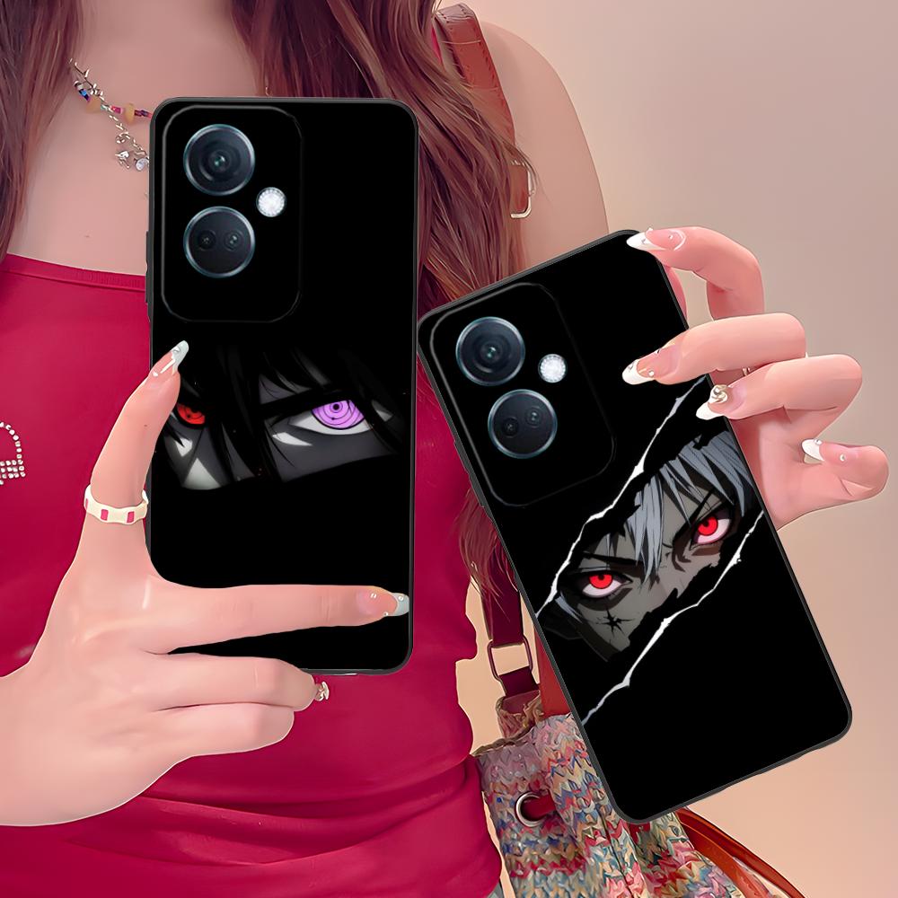 Anime Eyes Phone Case for OPPO Reno 14 13 12 11 10 9 8 7 6 5 F T Pro 5G Soft TPU Shockproof Cover