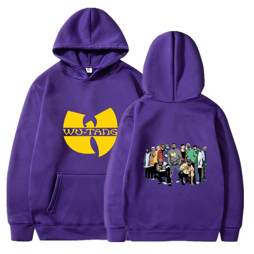 Популярный свитер мужской и женский осень и зима анимация периферия Wu-Tang с капюшоном пуловер а волос XXXL