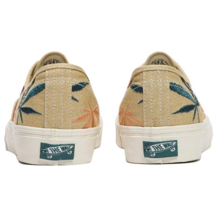 Vans Authentic Vr3 Leaf Embroidery Low-Top Skate Shoes Unisex Sneakers Light-Brown VN0A5EE2AZB
