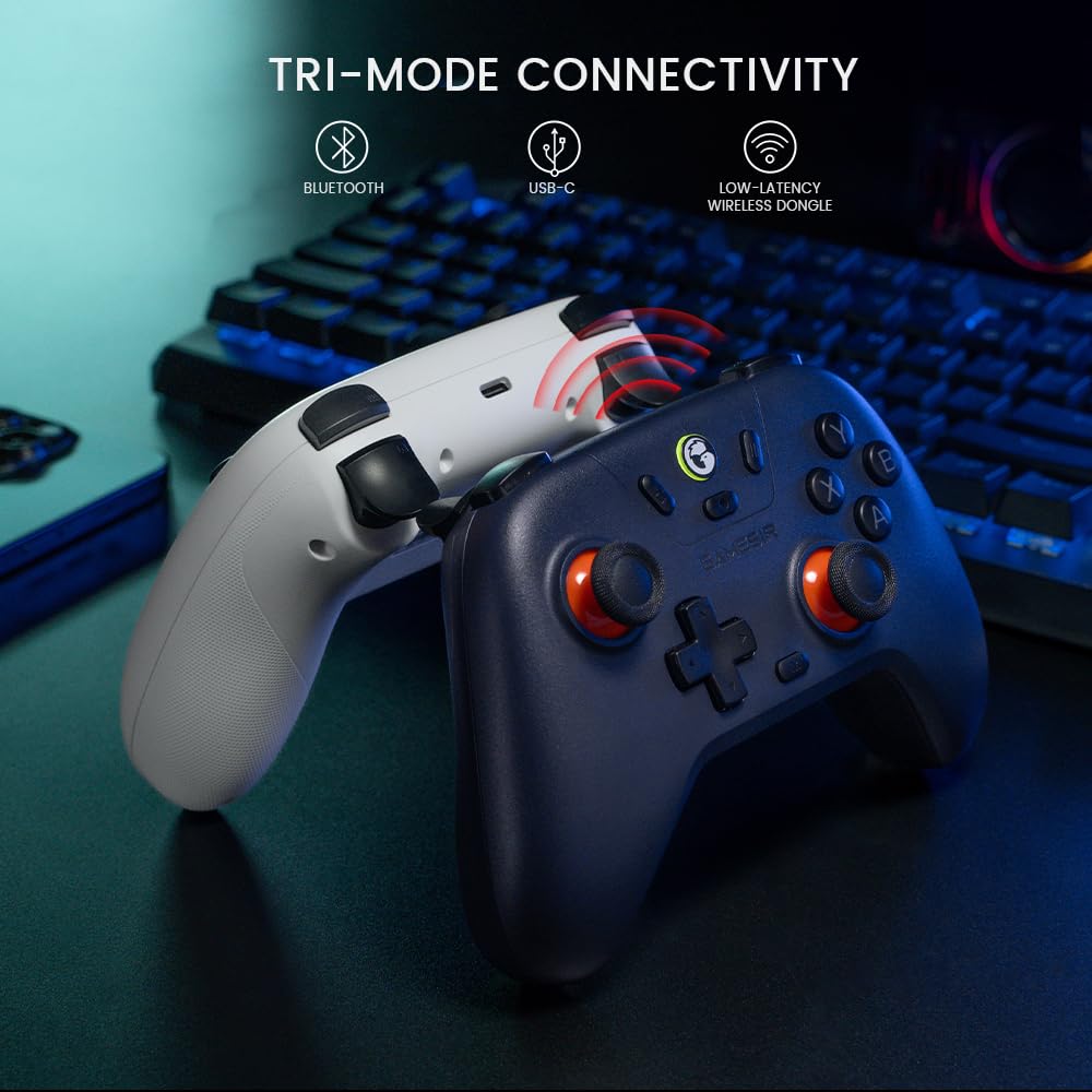 GameSir Nova Lite Wireless Controller Bluetooth Gamepad for Windows and Steam Decks Hall Effect Turbo and Rumble Vibration Nova Lite - 2.4G & PC,