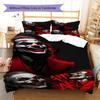 Joker Clown Pattern Bedding Quilt Set Quilt Cover Pillowcase Home Decoration Gift (1 * Duvet Cover + 2 * Pillowcase, Without Core)