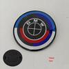 Carbon Fiber Black Logo Front Hood Emblem 82mm+Rear Badge 74mm+Wheel Hub Cap 68mm/56mm+steering Wheel Sticker 45mm for All BMW
