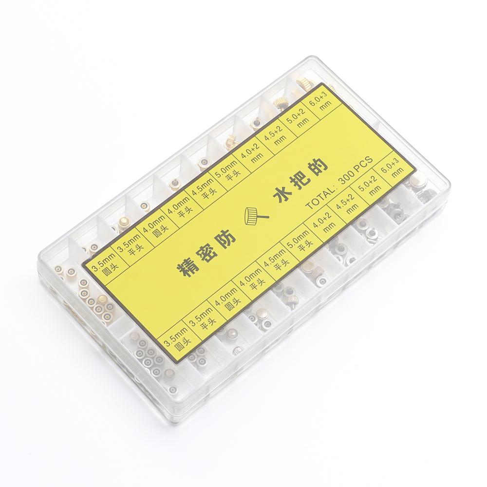 10/20Sets Silver Gold Watch Crowns Watch Waterproof Replacement Assorted Repair Tools with Box Watch Accessories for Watchmaker