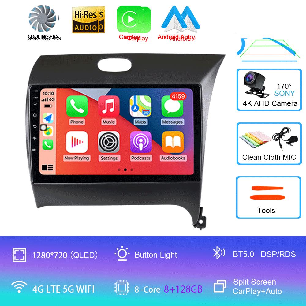 Android14 Carplay Auto Dla KIA K3 CERATO FORTE 3 YD Tuner 2013 2014 2015 2016 2017 Multimedia Samochodowe Radio Odtwarzacz Wideo WIFI+4G DSP