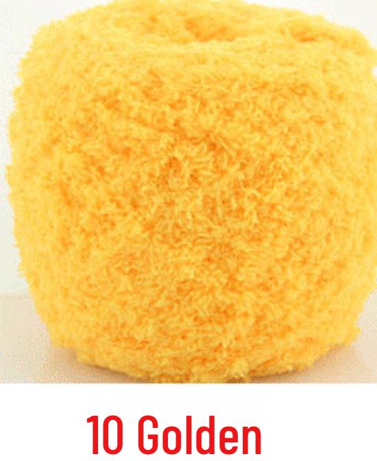 Dreifädiges Korallenfleece Flauschgarn für handgestrickte Chunky Schals und Handtücher