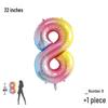 32palcové digitální balónky s přechodovou barvou pro dekorace dětské narozeninové oslavy