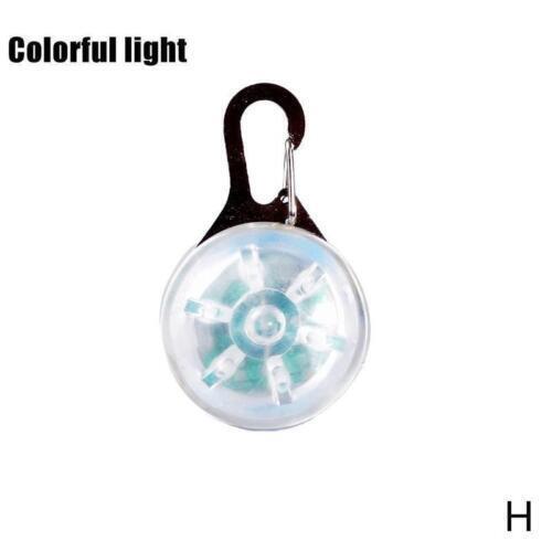 Waterproof Pet Dog Cat Collar LED Night Clip Tag Flashing Light Luminous K2Y6