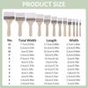 12Pcs/Set White Art Paint Brush Set Barbecue Brush  for Acrylic Oil Paint Varnishes Watercolor