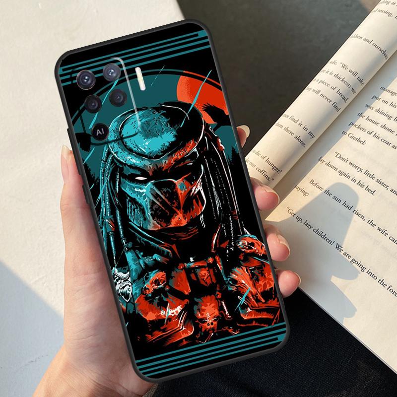 Alien Predator Case For Oppo A54 A74 A94 A17 A57 A77 A76 A16 A96 A18 A60 A80 A40 A38 A58 A78 A98 A15 A5 Pro