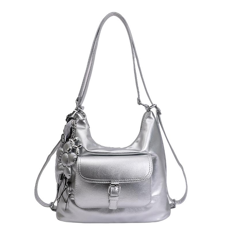 Korean fashion casual backpack daily commute high value foreign trend shoulder bag multi-functional simple tote bag No pendant model 2390₽