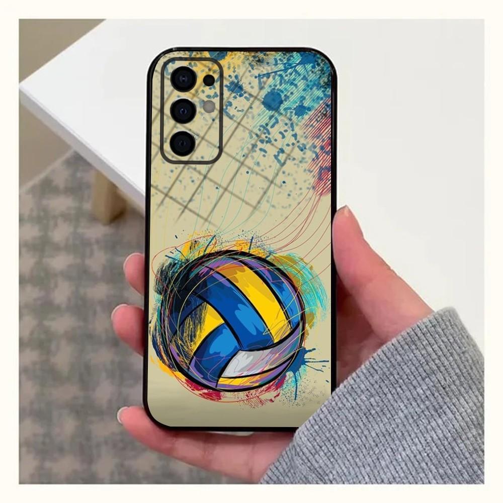 

Volleyball Painted Phone Case For Samsung S24,S21,S22,S23,S30,Ultra,S20,Plus,Fe,Lite,Note,10,9,5G Black Soft Cover Samsung S9plus