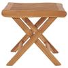 Repose-pied pliable - VIDAXL - Bois de teck - Brun - Jardin - Contemporain