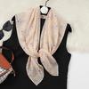 Foulard Leggero in Seta Floreale 90x90 - Sciarpa Decorativa Traspirante per Donna