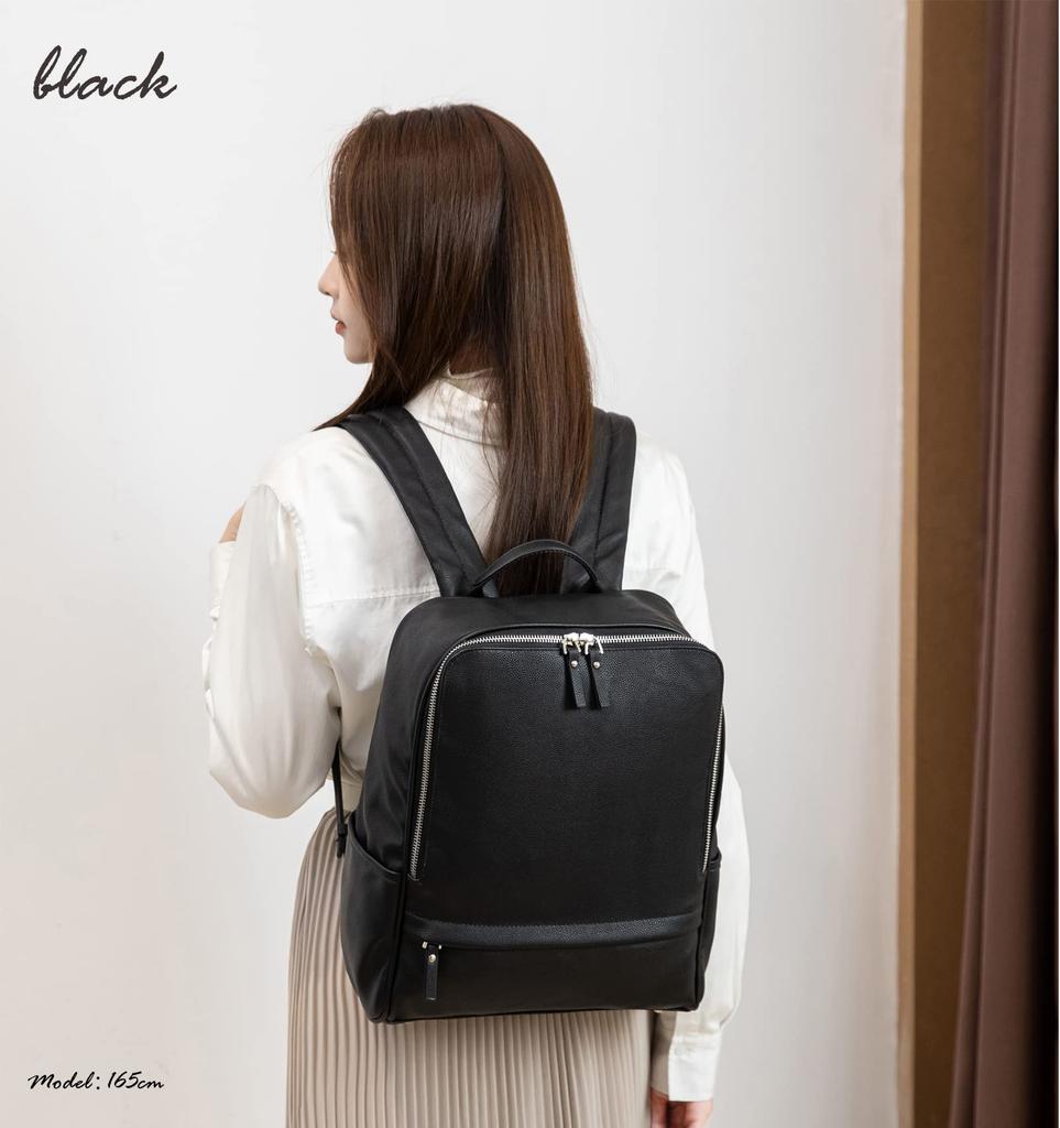 PAOIXEEL A4 Perfect for and Made of PU Stylish and Sized for or as a Bag Women's Backpack, Size, Lightweight, Waterproof, Commuting, School, Travel,