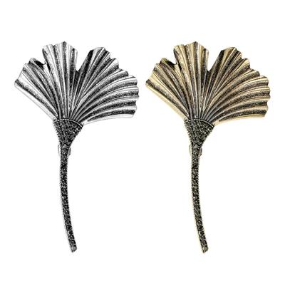 Versatile Leaf Design Brooch Adaptable To Multiple Occasion Including Weddings Parties Business Meetings