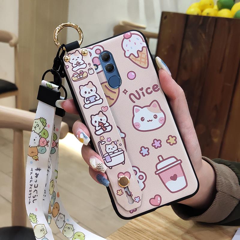 Protective Ring Phone Case For Huawei Mate 20 Lite Dirt-resistant Phone Holder Fashion Design Soft case Back Cover Cute