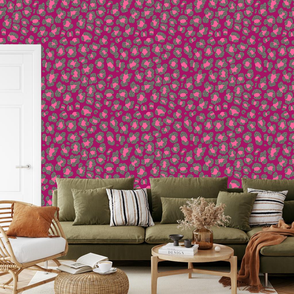 Pink Leather Wallpaper Purple, Pink and Gray for Living Room and Bedroom 50x1000
