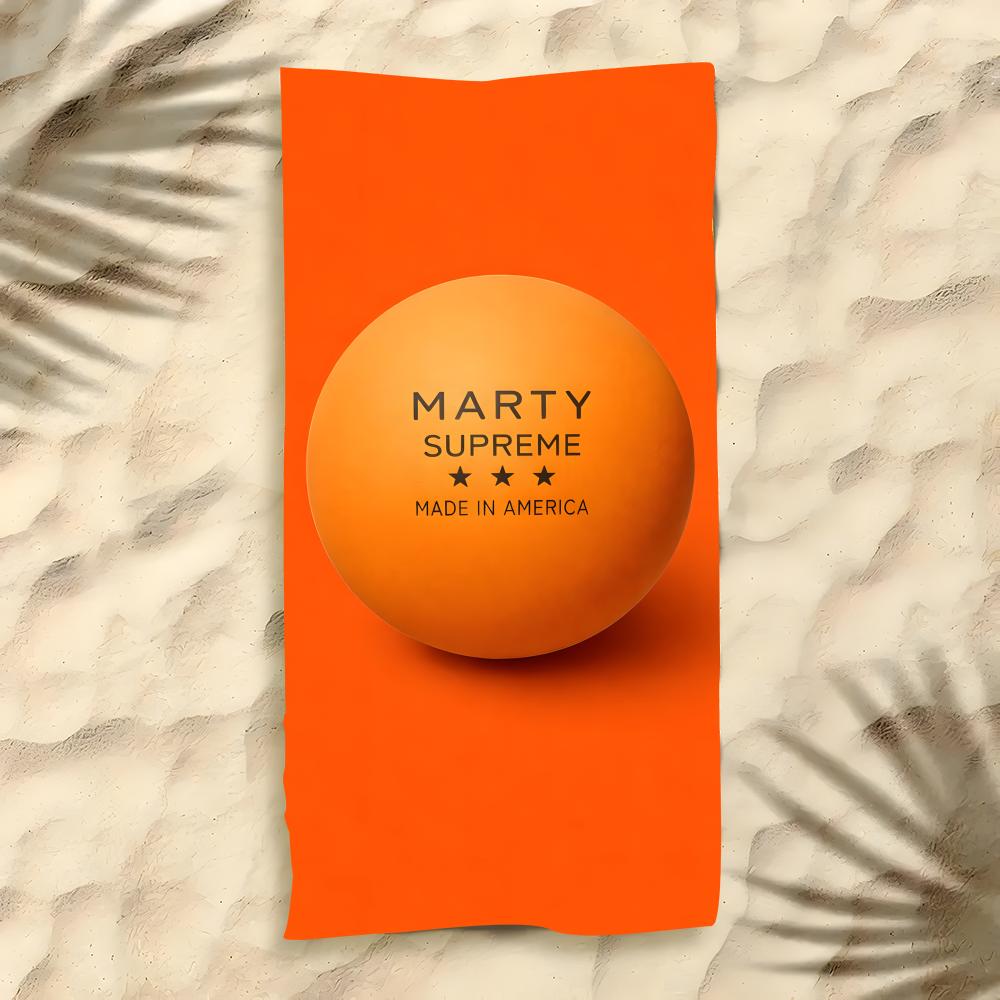 Rapper Marty Supreme Handtuch Polyester Strandtuch Schnelltrocknend Sandfrei Badetuch für Sommer Pool Reisen Urlaub