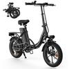 iScooter U4 City E-Bike Pieghevole Pratica Motore 250W Batteria 36V10.4Ah Autonomia 88KM Carico 120KG Monopattino Elettrico Urbano