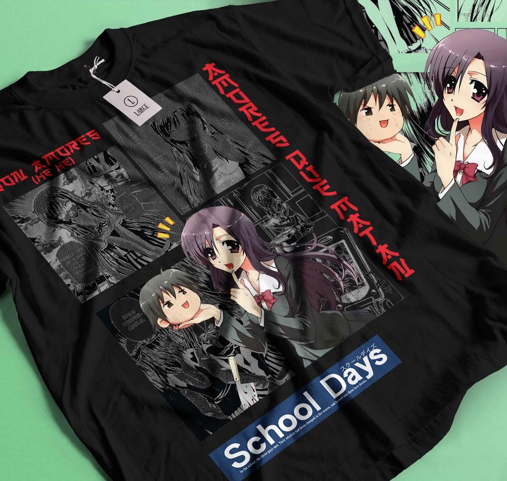 

School Days Sekai Saionji Japanese Anime T-Shirt 2025 Good Smile New In Box 309 XL
