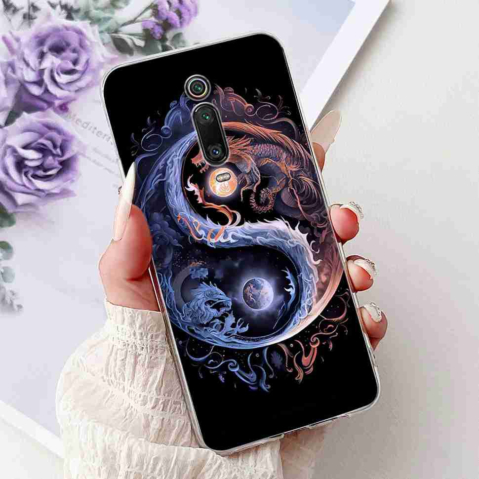 For Xiaomi Mi 9T M1903F10G Case Fashion Painting Soft Silicone TPU Cover For Xiaomi Mi 9T Mi9t 6.39" Flower Girl Phone Casing