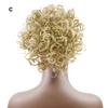 Kurze Pferdeschwanz-Perücke für Damen, gewellt, lockig, Verlängerungsperücken, Hochtemperatur-natürliches Aussehen, Seidenhaar, langlebig, flauschig