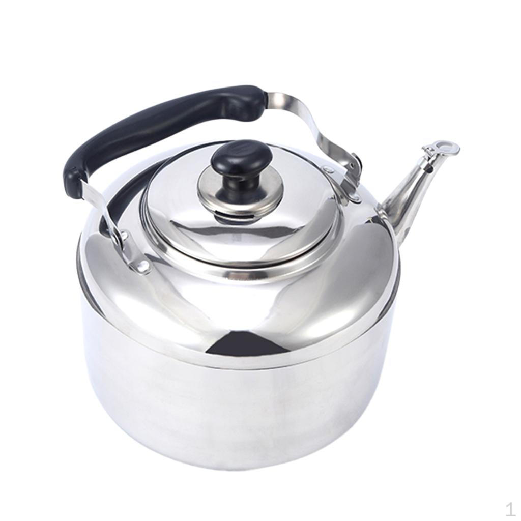 

Добротний горщик з нержавіючої сталі з чайником 5L_Silver