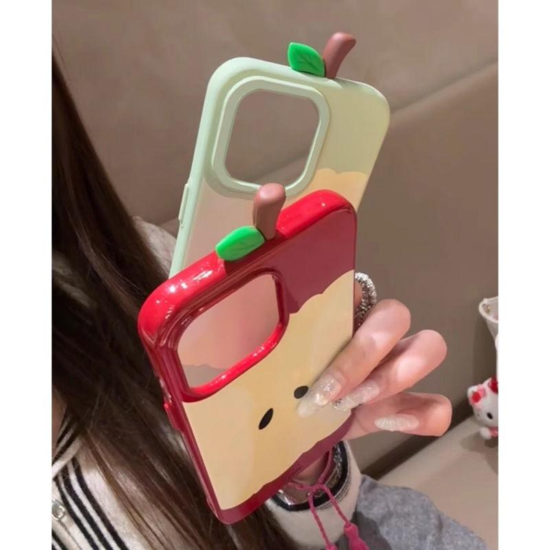 One Apple Core Is Suitable for The Apple 16promax Creative Phone Case and The Iphone15 Three-dimensional 14 Personalized Protective Case