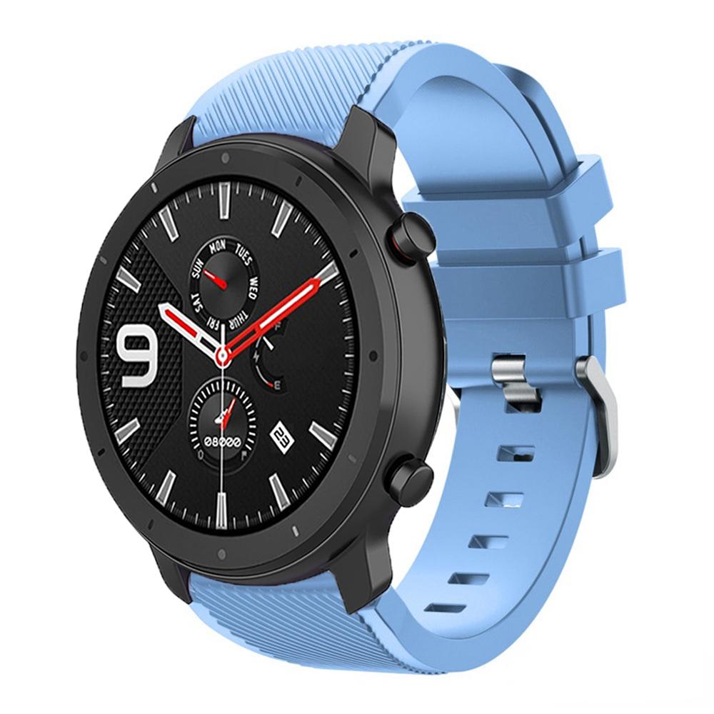 22mm Silicone Band for Amazfit Balance 2 1/GTR 47mm/GTR 4 3pro/Bip 6 5 Sport Wristband Correa for Amazfit Stratos 2 3/Pace Strap
