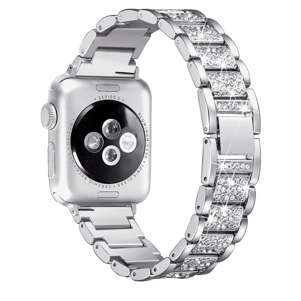 Diamant Bling Armband für Apple Watch Armband 40mm 45mm 44mm 41mm 42mm 38mm Metallarmband für IWatch Serie 8 7 SE 6 5 4 Damen Armband