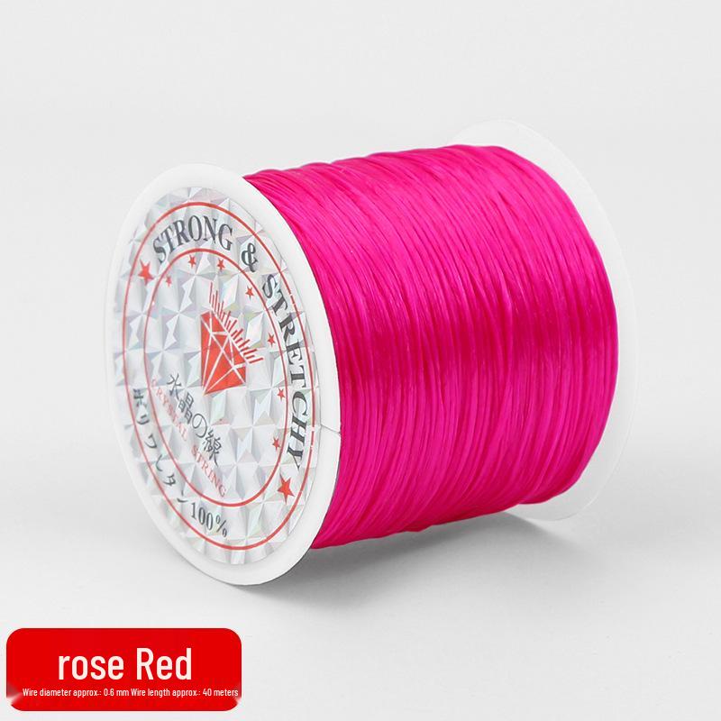 High Elasticity Wear-Resistant Beading Cord, 50 Meters - Ideal for DIY Crystal and Agate Projects