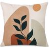 Printed Throw Pillow Case For Sofa Nordic Leaves Style Cushion Cover Pillow Case Home Decor 18 X 18 Inches