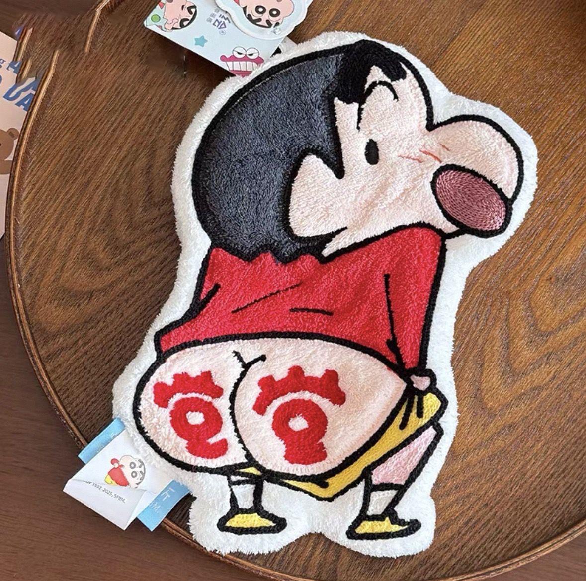 Shin-chan Miękki Chłonny Ręcznik do Rąk z Polaru Koralowego do Kuchni i Łazienki - Dziecięca Wisząca Chusteczka One Size