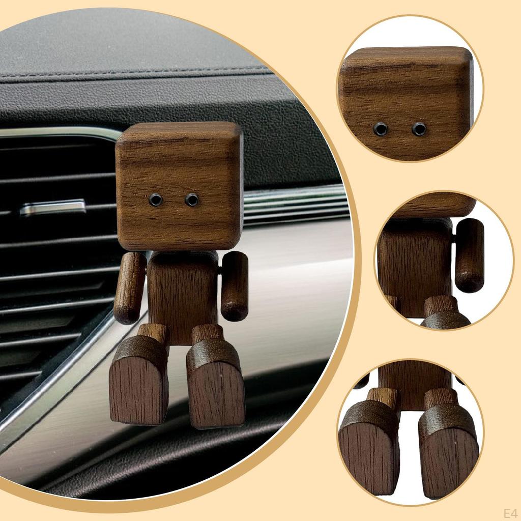 Shaking Feet Wooden Doll Accessories for Car Dashboard Decorative Versatile Lightweight Ornament
