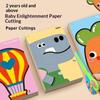 Handmade Paper Cuttings Interesting Origami Suit Dinosaur/Mushroom Patterns Including Scissors Parent-Child Interactive Toys