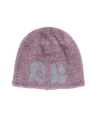 NEWKITSCH Nk Logo Jacquard Fur Beanie (Purpie)