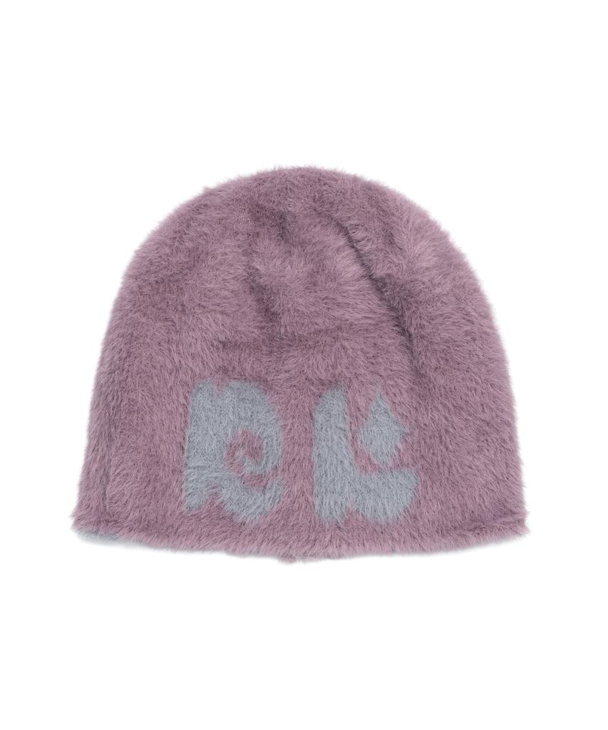 NEWKITSCH Nk Logo Jacquard Fur Beanie (Purpie)