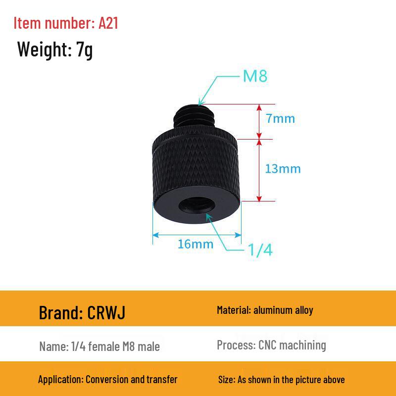 Multi-Size Conversion Screw Adapter for Camera & Projector Brackets