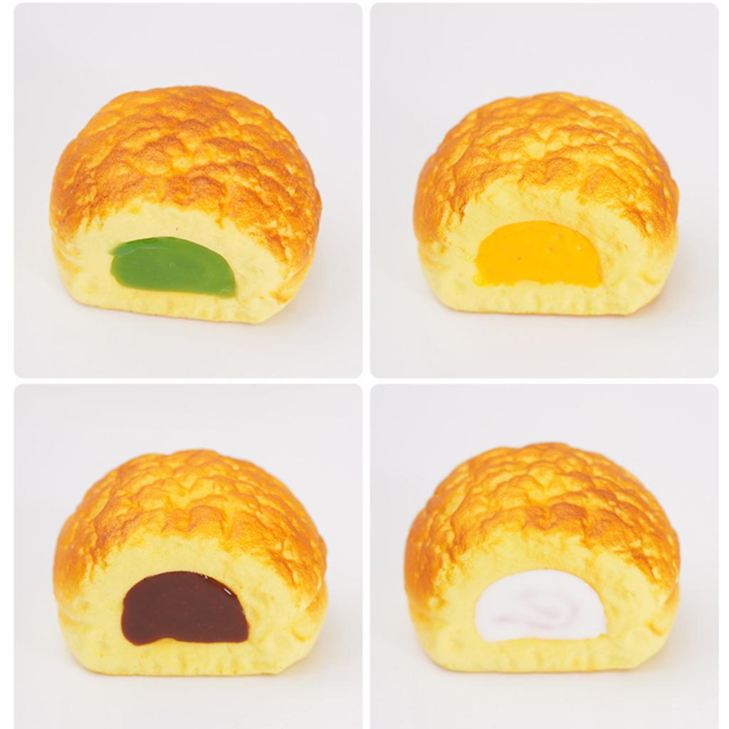PU Simulated Slow Bread Squeezing And Stress Relief Toy, Simulated Food Toy With Filling And Fluid Texture.