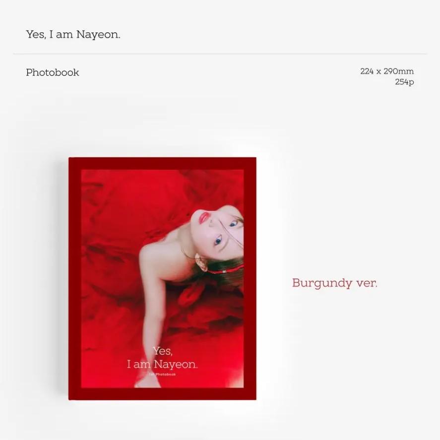 

НАЙОН - [YES, I AM NAYEON.] 1-й фотобук Burgundy