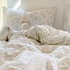 2025 New Style Summer Bedding Set: Double Layer Gauze Bed Sheet & Duvet Cover, Dormitory Four-Piece Set