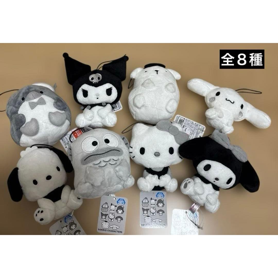 Sanrio Characters Monotone Sitting Mascot Total 8 Types